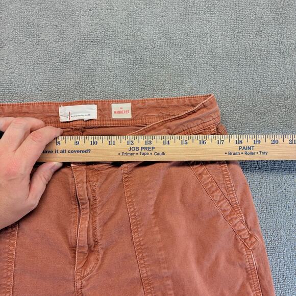 Anthropologie Pants Women's 32 (Fits 34x26) The Wanderer Rust Tapered Relaxed - Picture 6 of 8